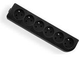 Elgotech GN-60-2 Cavo Di Prolunga A 6 Vie Con Messa A Terra, Nero