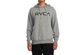 Felpa Con Cappuccio Rvca Big Grigio M Uomo Grigio M