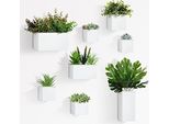 8 Pezzi Vasi Da Fiori Appesi Vasi Da Parete In Metallo Fiori Piante Decorazione Giardino