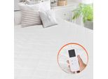 Coprimaterasso Riscaldato Succebuy, 150 X 80 Cm, 4 Livelli Di Riscaldamento, Timer Di 12 Ore, Spegnimento Automatico