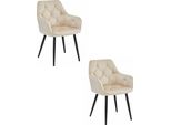 Valora Jork Chair Beige X2 - Set Di 2 Sedie Beige Per Composizioni Accoglienti