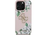 Custodia Guess Grained Roses Big 4G Logo Do Iphone 16 Pro Max RóżOwy