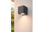 Applique Led Da Esterno Antracite Angolare GU10 Down Applique Da Esterno IP44 Attacco GU10 Senza Luminaire
