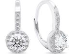 Orecchini Unici In Argento Con Zirconi Trasparenti EA416W