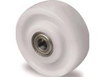 Ruota Di Scorta Ø 75 Mm Portata 300 Kg Poliammide Bianca Assale Ø 10 Mm Lunghezza Mozzo 35/47 Mm