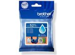 Brother LC521C Cartuccia D'inchiostro Originale - Ciano