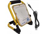 Lampada Alogena Portatile A Led 50W 230V + Cavo Usb Batteria Da Cantiere
