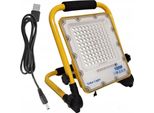Alogeno Led Portatile 100W 230V + Cavo Usb Luce Da Costruzione Batteria