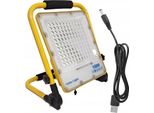 Lampada Alogena Portatile A Led 150W 230V + Cavo Usb Luce Da Costruzione Batteria