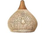 Lampada A Sospensione, Materiale Rattan, Stile Giapponese, D40XH40, Senza Lampadina