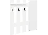 Vidaxl Comodino Da Parete Bianco 100 X 10 X 100 Cm Materiale Ligneo