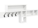 Vidaxl Comodino Da Parete Bianco 100 X 12 X 43,5 Cm Materiale Ligneo