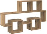 Vidaxl Mensola A Muro Con Ripiano Rovere Artigianale 82 X 15 X 51 Cm Materiale A Base Di Legno