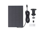Pannello Solare 5W 5V Per Telecamere Di Sicurezza, Impermeabile IP66, Caricatore Wireless Per Esterni Con Interfaccia Micro Usb Tipo C