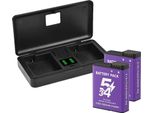 Batteria Per Fotocamera, Capacità 2250 Mah, Tipo Batteria Agli Ioni Di Litio, Compatibile Con Osmo Action 5 Pro/4/3, 2 Batterie 1 Caricabatterie