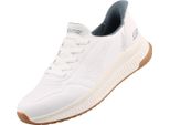 Skechers Slip-Ins Bobs Squad 4 Direct Step Uomo Scarpe Da Ginnastica Bianche