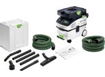 Festool Ctl Midi I Cleantec Aspiratore Mobile 1200 Watt 15 L Classe Di Polvere L ( 578309 ) + Set Di Pulizia Artigianale Da 8 Pezzi ( 577258 )