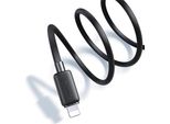 Usams Serie Ky US-SJ689 Cavo USB-A A Lightning Da 2,4 A, 1 M, Nero