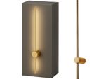 Lampada Da Parete A Led, Lampada Da Interno, 100 Cm, V, Conduttore Neutro, 12 W, Metallo, Oro
