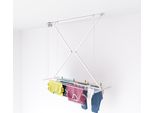 Stendino Da Soffitto Foxydry Mini 152 Cm Bianco Salvaspazio In Alluminio E Acciaio