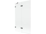 Mexen Lunar Paratia Per Doccia 2 Ante Sinistra 110 X 150 Cm, Trasparente, Metallo Canna Di Fucile - 897-110-100-95-00-L