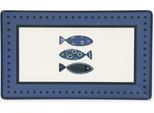 Set Excelsa 6 Piatti Piani Ocean In Ceramica Colorata 25X15