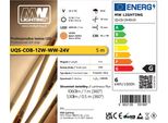 Striscia Led Cob 12W 480 Chip/M 24V Bianco Caldo 5M