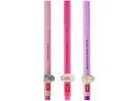 Legami Gel Pen Lovely Friends Set, 3 Pezzi, Con Decorazione Di Animali, Penna Gel, Penna Gel, Coniglio, Gatto, Unicorno