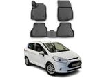 2012-2021 Ford B-Max Tappetini Tpe Nero 4 Pz