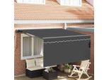 Vidaxl Tenda Da Sole Retrattile Grigio E Antracite 350 X 250 Cm