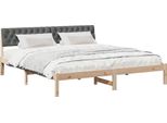 Syfax™ Struttura Del Letto Marrone E Grigio Scuro 180 X 200 Cm