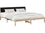 Syfax™ Struttura Del Letto Con Testiera Marrone E Nero 180 X 200 Cm