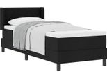 Vidaxl Letto A Molle Con Materasso Con Materasso Nero 80 X 200 Cm