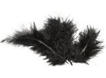 20 Piume Decorative Nere 5,5 Cm - Taglia Unica