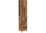 Syfax™ Credenza Legno Vecchio 34,5 X 34 X 90 Cm Legno Multistrato