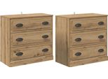 Syfax™ Sideboards 2 Pcs Rovere Artigianale 70 X 35,5 X 67,5 Cm