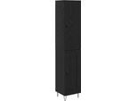 Syfax™ Credenza Rovere Nero 34,5 X 34 X 90 Cm Legno Multistrato