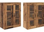 Syfax™ Armadi Da Parete 2 Pcs Legno Vecchio 69,5 X 34 X 90 Cm