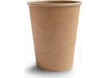 50 Bicchieri Di Carta Kraft 200 Ml - Taglia Unica