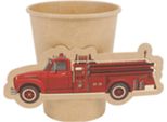 8 Bicchieri Di Carta Kraftpapier Dei Vigili Del Fuoco Da 255 Ml - Taglia Unica