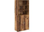 Syfax™ Credenza Legno Vecchio 80 X 42,5 X 185 Cm Legno Multistrato