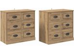 Syfax™ Sideboards 2 Pcs Rovere Artigianale 70 X 35,5 X 67,5 Cm
