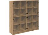 Syfax™ Credenza 2 Pcs Rovere Artigianale 68 X 37 X 142 Cm
