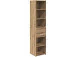 Syfax™ Credenza Con Cassetto Rovere Artigianale 40 X 42,5 X 185 Cm