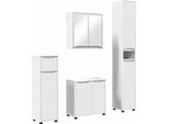 Syfax™ Set Di Mobili Per Il Bagno 4 Pcs Bianco Legno Multistrato