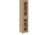 Syfax™ Credenza 2 Pcs Rovere Artigianale Vetro