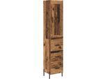 Syfax™ Credenza Legno Vecchio 34,5 X 34 X 180 Cm Legno Multistrato