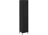 Syfax™ Credenza Rovere Nero 34,5 X 34 X 180 Cm Legno Multistrato