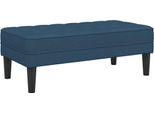 Syfax™ Panchina Con Cuscino Blu 113 X 57 X 39 Cm Tessuto