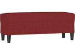 Syfax™ Panca Rosso Vino 100X35X41 Cm In Tessuto